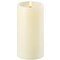 UYUNI Lighting LED Kerze PILLAR tiefer Docht 7,8 x 10 cm ivory