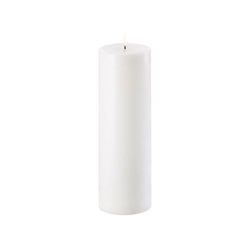 UYUNI Lighting Bougie LED PILLAR 7,3x 22 cm blanc