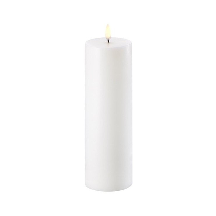 UYUNI Lighting LED candle PILLAR 7,3x 22 cm white - Pic 1