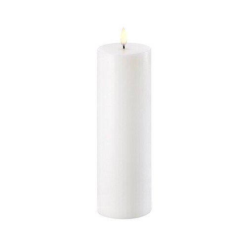 UYUNI Lighting LED candle PILLAR 7,3x 22 cm white