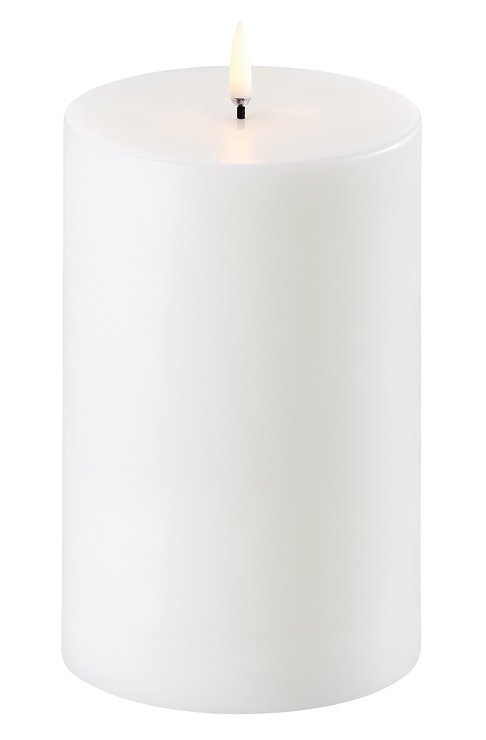 UYUNI Lighting LED Bougie PILIER 10,1 x 15 cm blanc - Thumbnail 1