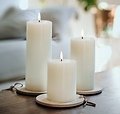 UYUNI Lighting LED Candle PILLAR 7,8 x 10 cm white - Thumbnail 2