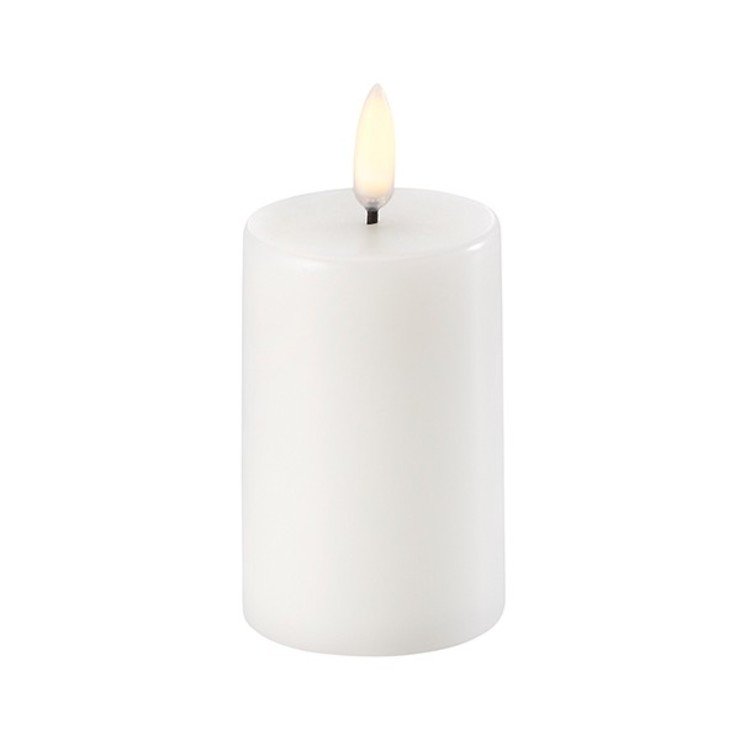 UYUNI Lighting LED Candle PILLAR 5,8 x 10 cm white - Pic 1
