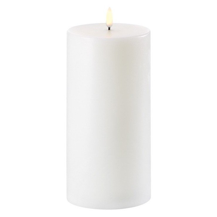 UYUNI Lighting LED candle PILLAR 10,1 x 25 cm white - Pic 1