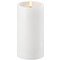 UYUNI Illuminazione LED LED candela PILLAR stoppino profondo 7,8 x 20 cm bianco