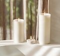 UYUNI Lighting LED candle PILLAR deep wick 7,8 x 15 cm white - Thumbnail 2