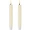 UYUNI Lighting LED Stick Candles Taper Set of 2 ivory
