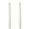 UYUNI Illuminazione LED Stick Candele LED Taper Set di 2 2 2,3 x 20 cm avorio