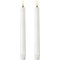 UYUNI Lighting LED Stick Candles Taper Set of 2 2,3 x 25 cm white