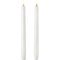 UYUNI Lighting LED Stick Candles Taper Set of 2 2,3 x 25 cm white