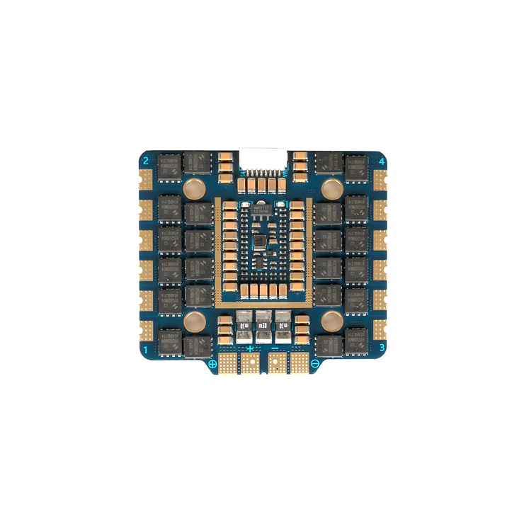 Pilotix 80A AM32 3–8S 32Bit Regler 30,5×30,5 mm 4in1 ESC MADE IN EU - Thumbnail 5