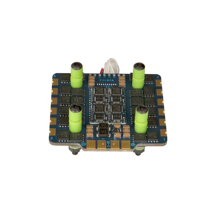 Pilotix F405 V3 Flight Controller Stack ICM42688 & AM32 80A 4in1 ESC 3–8S MADE IN EU - Thumbnail 6