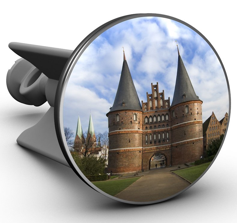 Plopp Waschbeckenstöpsel Holstentor - Thumbnail 1