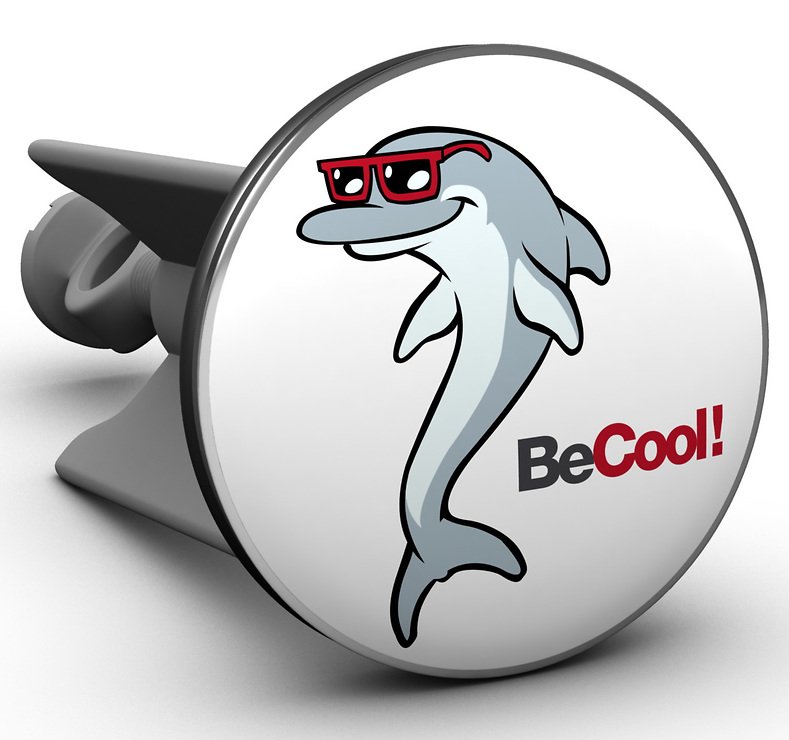 Plopp Waschbeckenstöpsel Cool Dolphin - Pic 1
