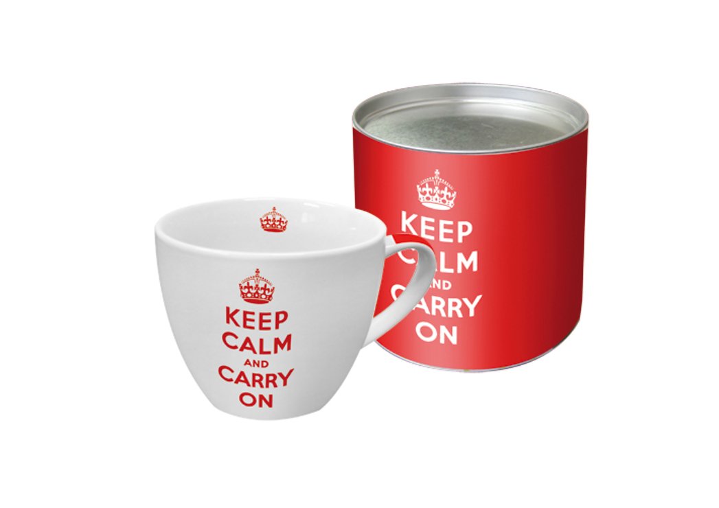 PPD Kaffeebecher Keep calm and carry on 350 ml - Pic 1