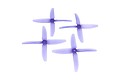 RaceKraft 5040 Quad 4-Blatt Propeller - clear purple (2xCW, 2xCCW) - Thumbnail 1