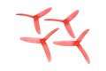 RaceKraft 5040 Tri 3-Blatt Propeller - clear red (2xCW, 2xCCW) - Thumbnail 1
