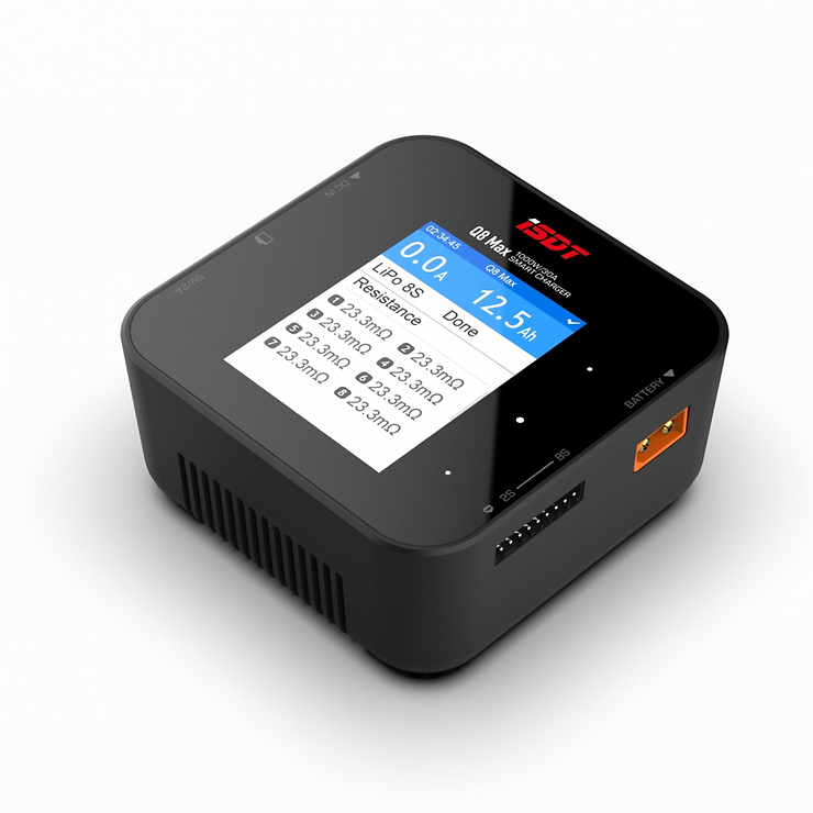 ISDT Q8 Max LiPo Ladegerät 1-8S 1000W 30A DC XT60 Smart Charger - Thumbnail 1