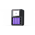 ISDT C4 EVO Akku Ladegerät AA AAA 18650 21700 4-Schacht USB-C Smart Charger - Thumbnail 1