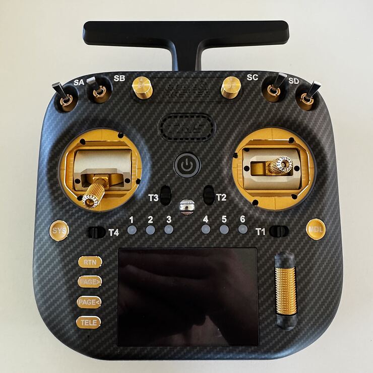 Radiomaster TX15 MAX ELRS FPV Fernsteuerung Black Gold B-Ware - Thumbnail 1