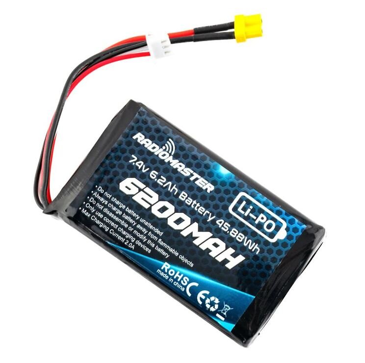 Radiomaster Boxer 2S 7.4V 6200mAh Battery Batteries - Thumbnail 2