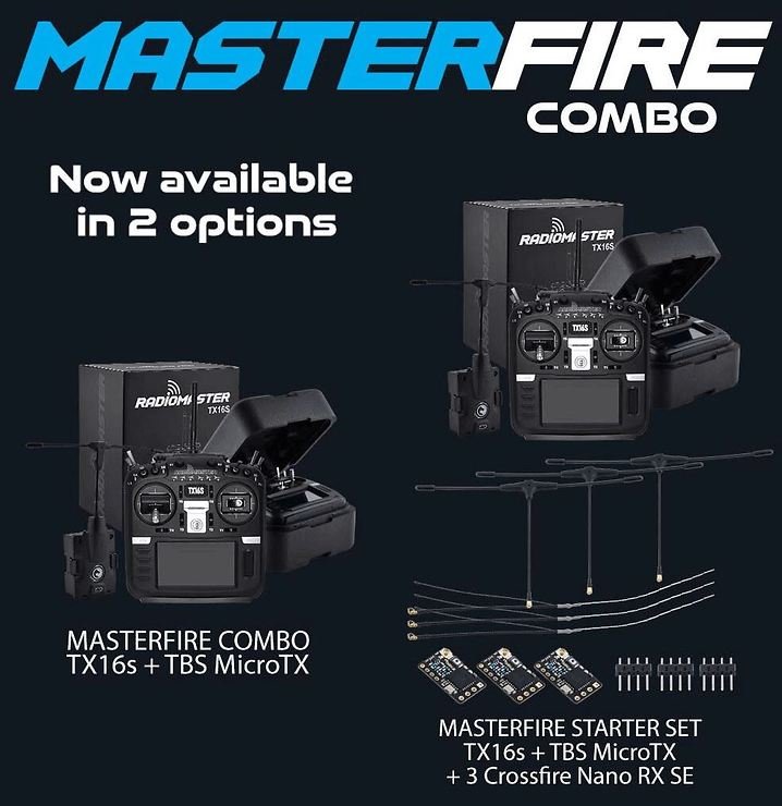 RadioMaster TX16S TBS Crossfire Starter Set MicroTX V2 und 3 Nano RX SE - Thumbnail 2