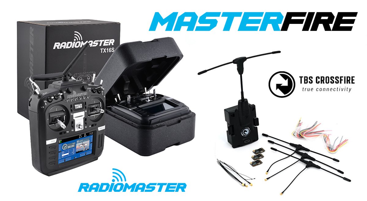 RadioMaster TX16S TBS Crossfire Starter Set MicroTX V2 et 3 Nano RX SE - Thumbnail 1