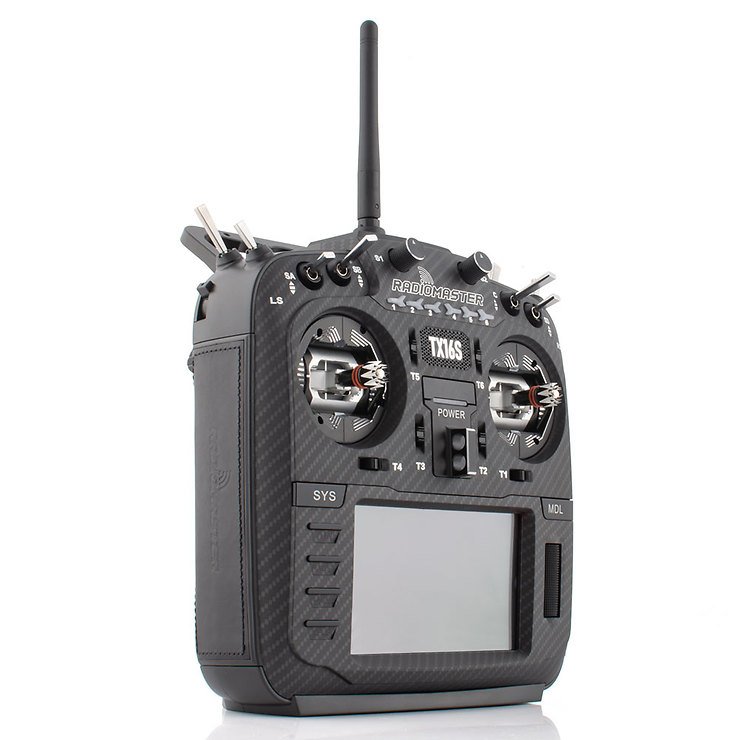 RadioMaster TX16S MKII MAX 2,4 GHz AG01 Gimbals Multiprotokoll 4in1 Fernsteuerung Black - Thumbnail 1