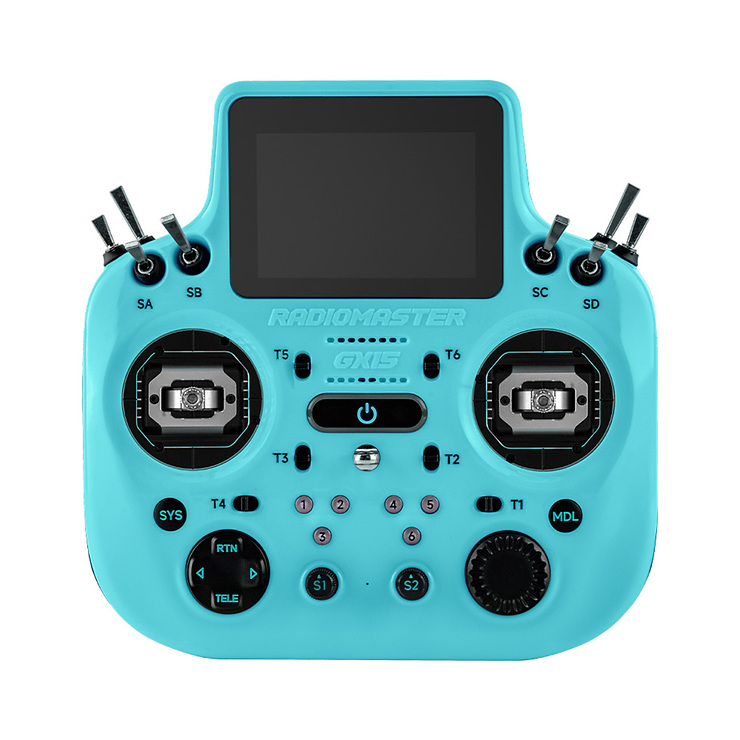 Radiomaster GX15 Dual 2.4GHz ELRS FPV Fernsteuerung Blau - Thumbnail 1
