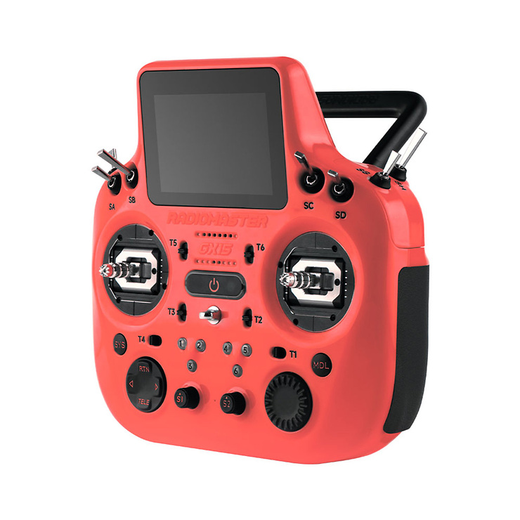 Radiomaster GX15 Dual 2.4GHz ELRS FPV Fernsteuerung Rot - Thumbnail 1
