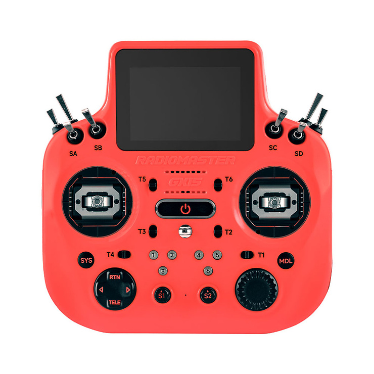 Radiomaster GX15 Dual 2.4GHz ELRS FPV Fernsteuerung Rot - Thumbnail 2