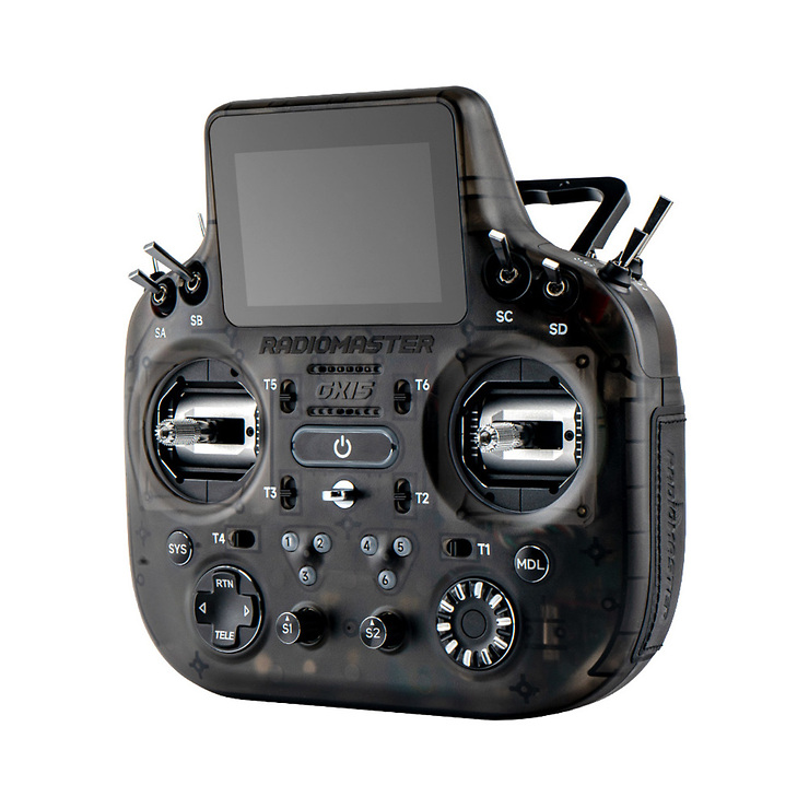 Radiomaster GX15 MAX Dual 2.4GHz ELRS AG02 FPV Fernsteuerung Transparent Grau - Thumbnail 2