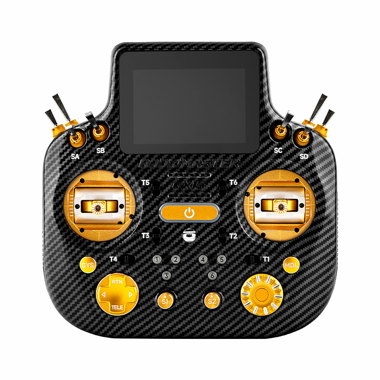 Radiomaster GX15 MAX Dual 2.4GHz ELRS AG02 FPV Fernsteuerung Gold - Thumbnail 1