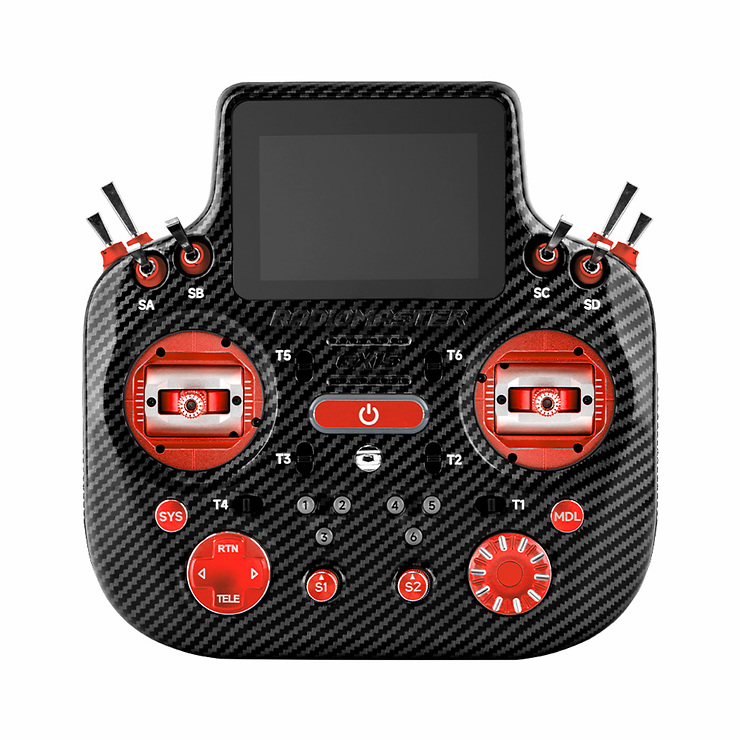 Radiomaster GX15 MAX Dual 2.4GHz ELRS AG02 FPV Fernsteuerung Rot - Thumbnail 1
