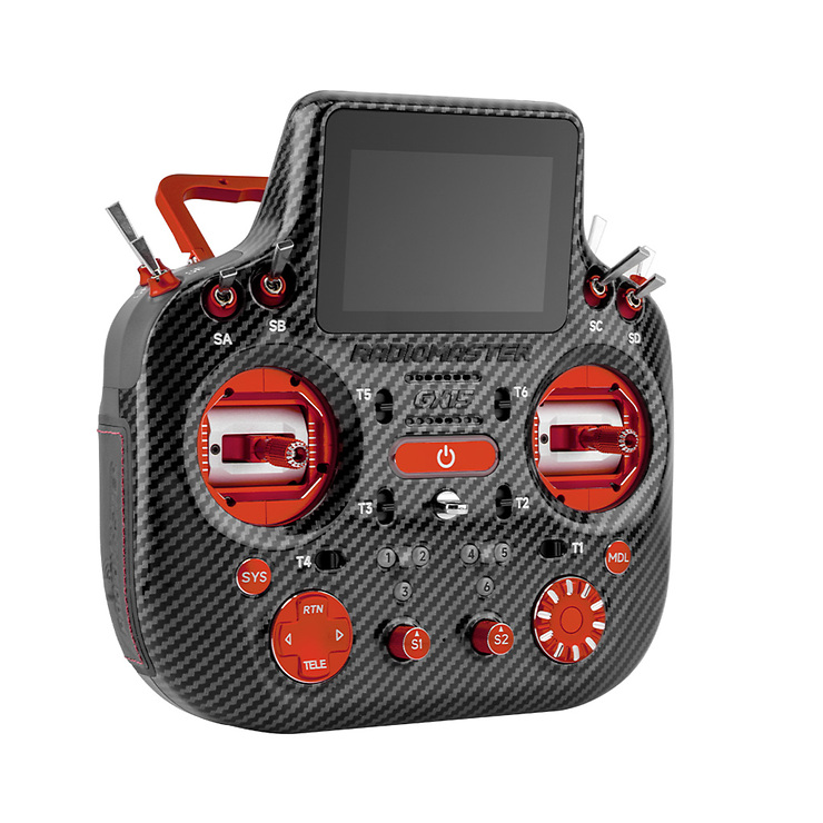Radiomaster GX15 MAX Dual 2.4GHz ELRS AG02 FPV Fernsteuerung Rot - Thumbnail 3