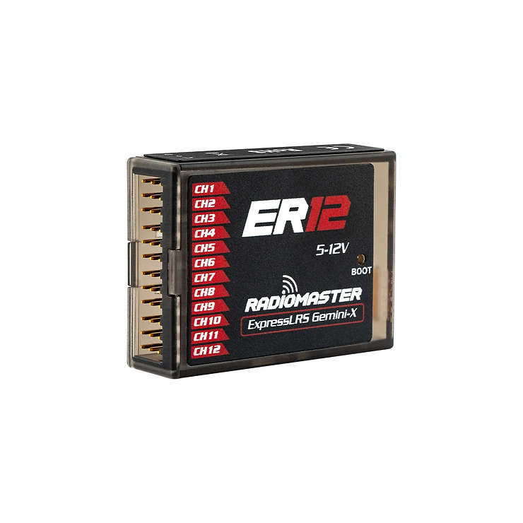 RadioMaster ER12 12-kanavainen PWM-kaksoiskaistainen Gemini-X ELRS -vastaanotin LBT - Bild 1