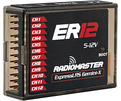 RadioMaster ER12 12 Kanallı PWM Çift Bant Gemini-X ELRS Alıcı LBT