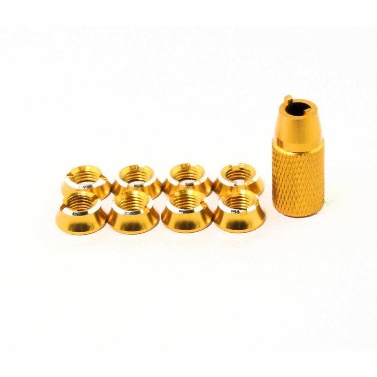 FrSky Taranis TBS Tango Flat Nuts in 11 Colors Set Yellow - Pic 1
