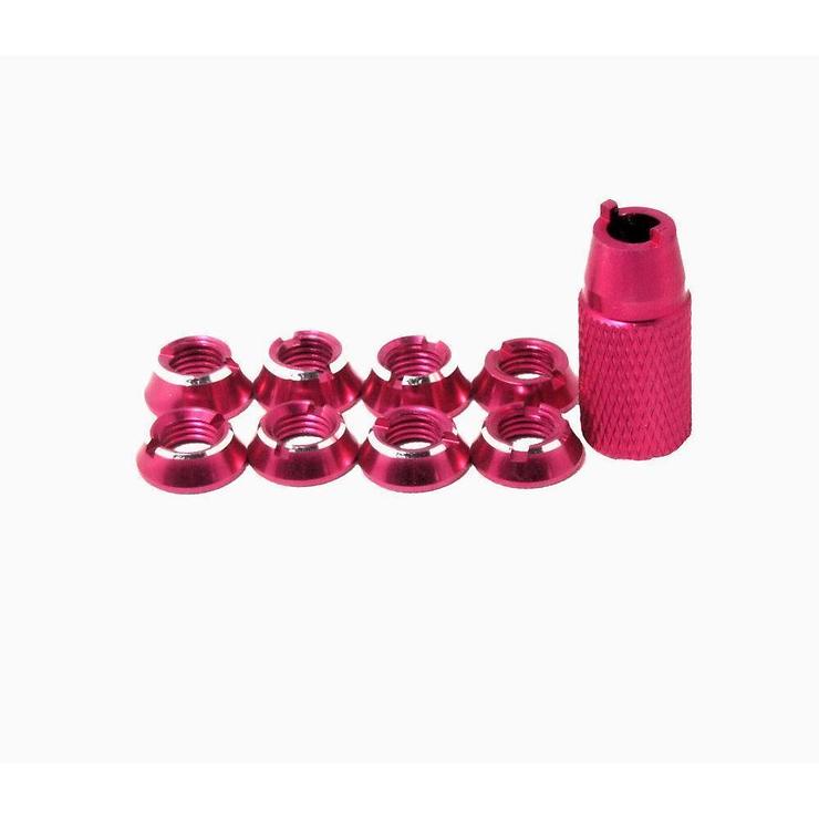 FrSky Taranis TBS Tango flat nuts in 11 colors Pink - Pic 1