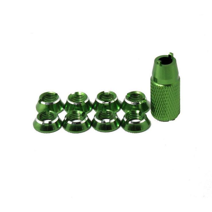 FrSky Taranis TBS Tango Flat Nuts in 11 Colors Set Green - Pic 1