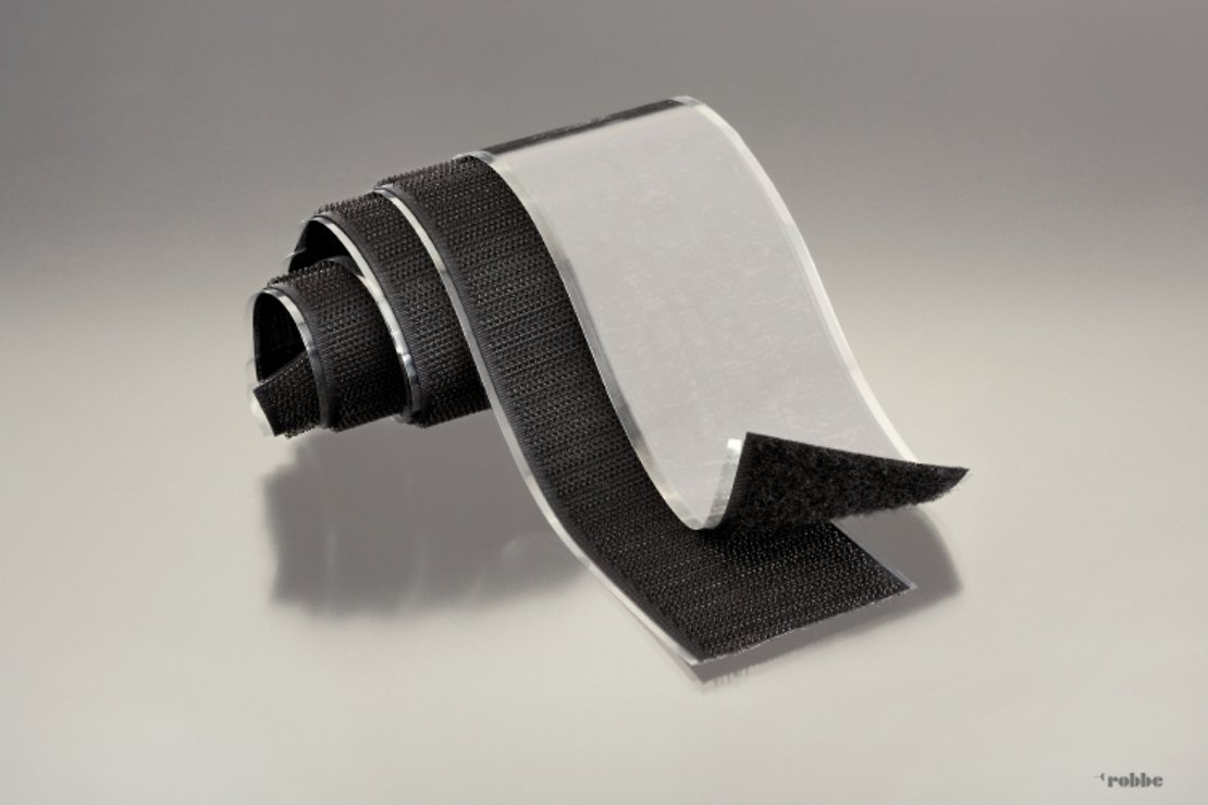 FASTECH FAST-Tape cinta de velcro autoadhesiva 50 x 500 mm negra - Pic 1