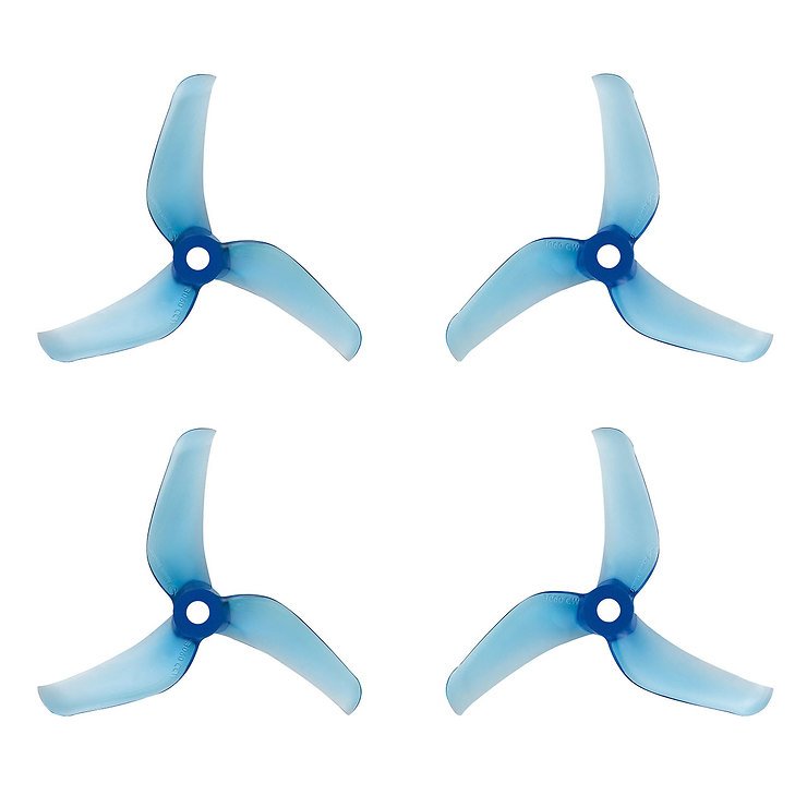 Azure Power 3060 3 Blatt Propeller Transparent Blau 2CW+2CCW PC 3 Zoll - Thumbnail 2
