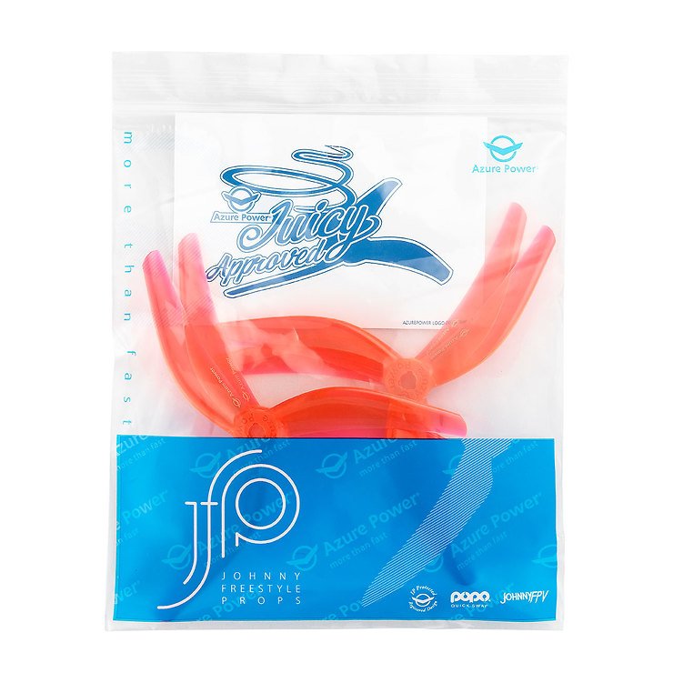 Azure Johnny Freestyle 4838 3 Blatt Propeller Orange 2CW+2CCW PC 4 Zoll - Thumbnail 2