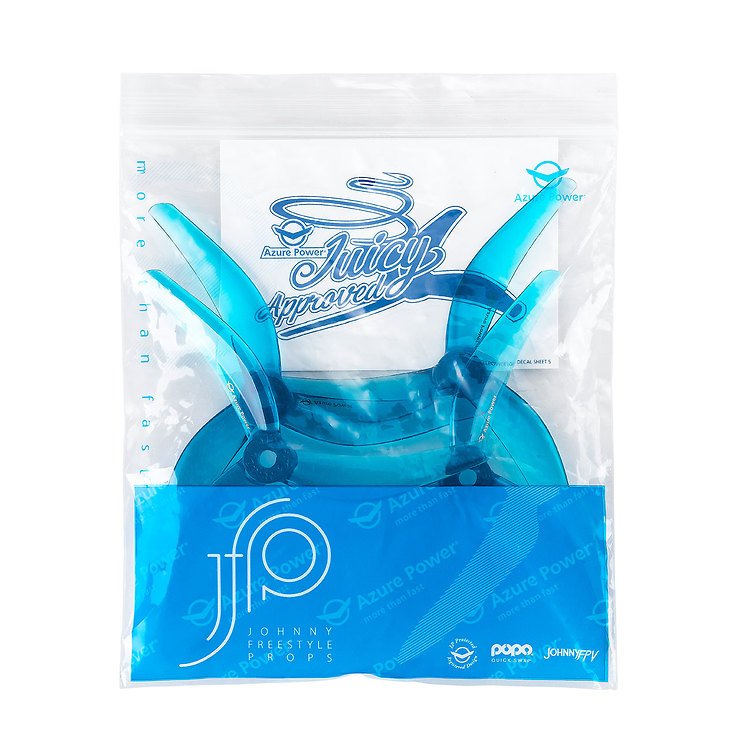 Azure Johnny Freestyle 4838 3 Blatt Propeller Blau 2CW+2CCW PC 4 Zoll - Thumbnail 2