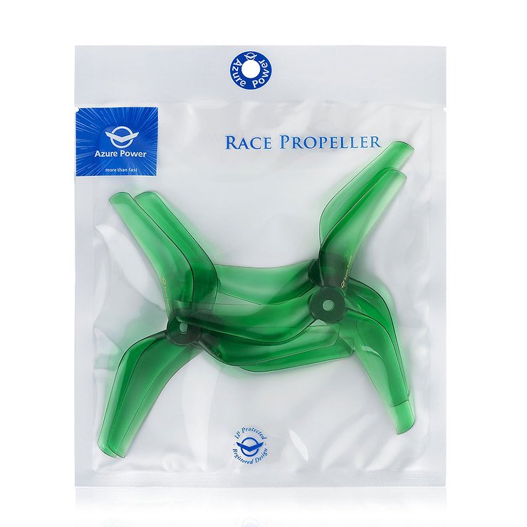 Azure Power 5150 3 Blatt Propeller Grün 2CW+2CCW PC 5 Zoll - Thumbnail 3