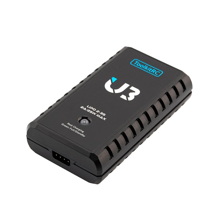 ToolkitRC U3 LiPo 2-3s 2A caricatore DC 9-20V USB-C - Thumbnail 2
