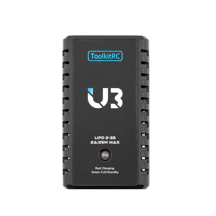 ToolkitRC U3 LiPo 2-3s 2A caricatore DC 9-20V USB-C - Thumbnail 1