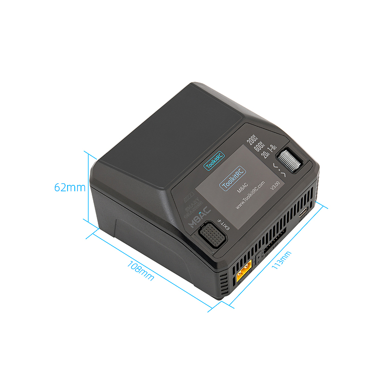 ToolkitRC M8AC LiPo 1-8S 20A Ladegerät AC/DC - Thumbnail 3
