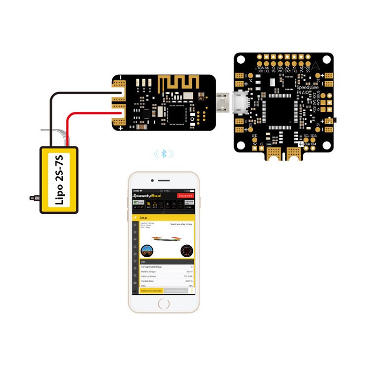Adaptador USB Bluetooth Speedy Bee para Betaflight - Thumbnail 4