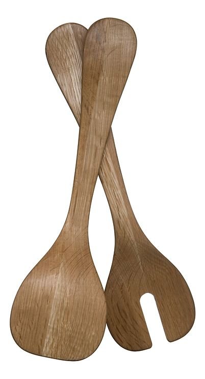 Sagaform Salatbesteck Oak Eiche 28,5 cm - Thumbnail 2